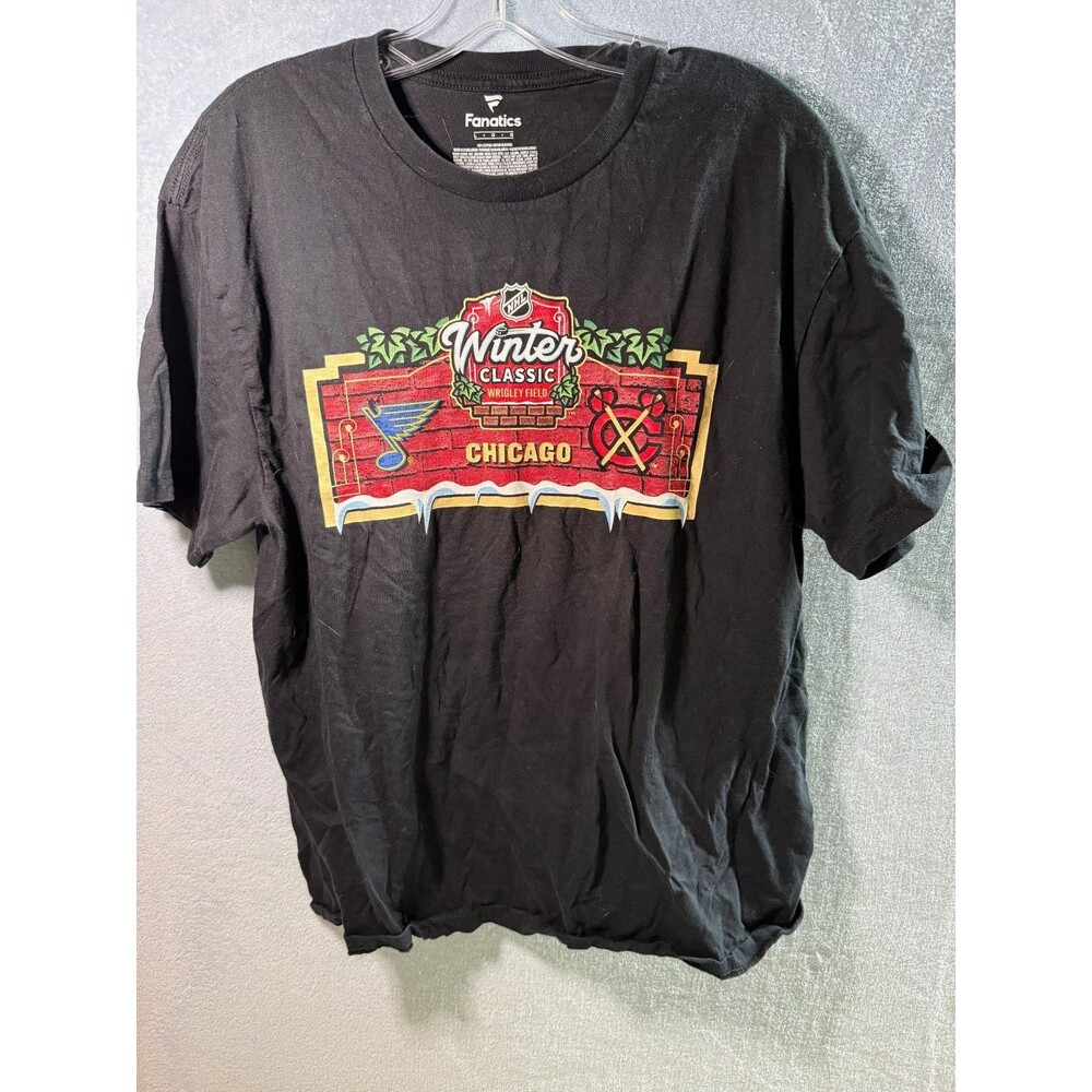 NHL St. Louis Blues T-Shirt Winter Classic 2025 Kyrou, Wrigley Field--Size L